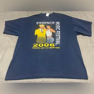 Vintage Rare Y2K 2006 Houston Essence Music Festival Rap Tee Mary J. Blige XXL